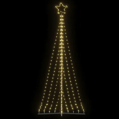 Image de vidaXL Sapin de Noël LED 447 LED blanc chaud 250 cm