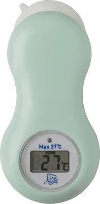 Produktbild von Rotho Babydesign Digitales Badethermometer mit Saugnapf - Badethermometer - Babythermometer - Babybadethermometer - Badewannenthermometer - Digitalthermometer - grün