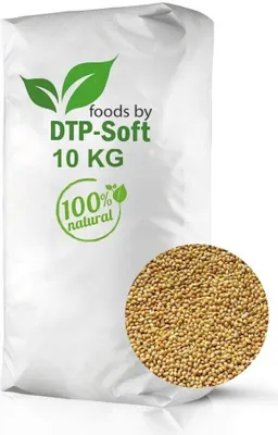 Obrázok produktu pre 10 kg proso žlto-biele sypké krmivo pre vtáky zrno krmivo kanáriky budgerigar 10 kg