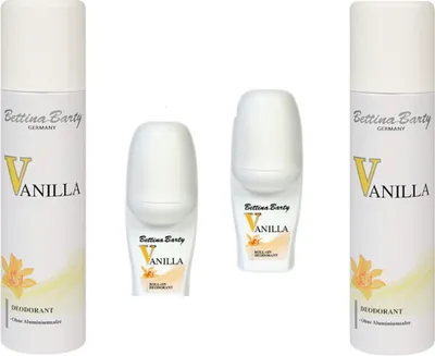 Produktbild von Bettina Barty Vanilla Roll-On Deodorant Roll-On 2x50 ml Deospray 2x150 ml