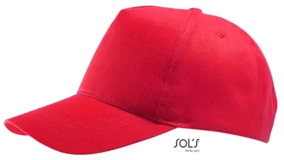 Image de SOLs 88119 | Five Panel Cap Buzz - Couleur : Rouge - Taille : One Size