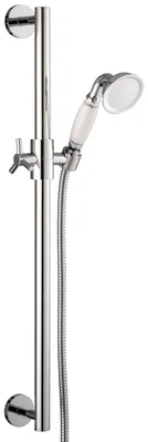 Produktbild von PaulGurkes Aufputz Brausegarnitur mit Handbrause aus Messing Duschstange Nostalgie Retro