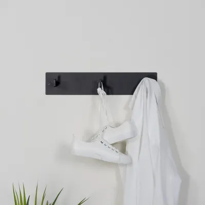 Produktbild von Spinder Wandgarderobe mit 3 Haken Leatherman Schwarz