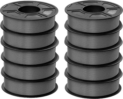 Obrázok produktu pre Filament pre 3D tlačiarne PLA Plus, priemer 1,75 mm, čistá hmotnosť 1 kg, PLAplus 2.0 sivý
