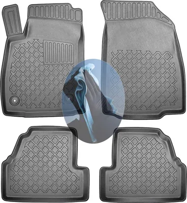 Produktbild von Z518931 TPE-Gummifußmatten kompatibel mit  Opel Mokka A Edition  Steilheck Geländewagen SUV 5-türer 2012-2019