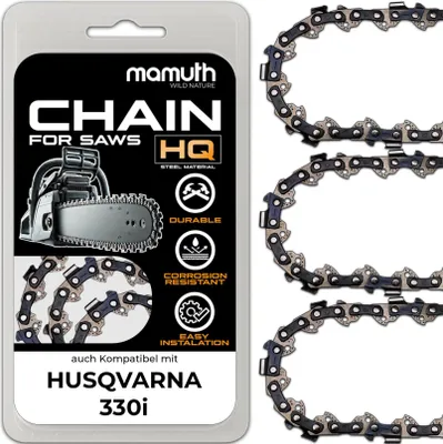 Produktbild von 3x Sägekette Kettensäge 30cm 1,1mm 3/8" 45 TG für HUSQVARNA 330i