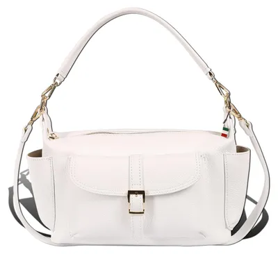 Produktbild von Florence Damen Schultertasche Echtleder Tasche weiß D2OTF860W1