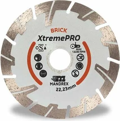 Produktbild von MandreX Diamanttrennscheibe Brick XtremePRO Ø 230 mm Bohrung 22,23 mm