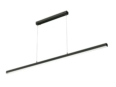 Immagine prodotto di Lampada a sospensione, Tenso TW | nichel opaco| / cromo | vetro| parzialmente satinato bordo chiaro| L: 88,00 cm, L: 9,00 cm,| altezza regolabile da 80,00 cm a 150,00 cm| dimmerabile in continuo con pulsante| bianco sintonizzabile (cct) regolabile in 3 fasi| 4x LED 5.0W 2700
