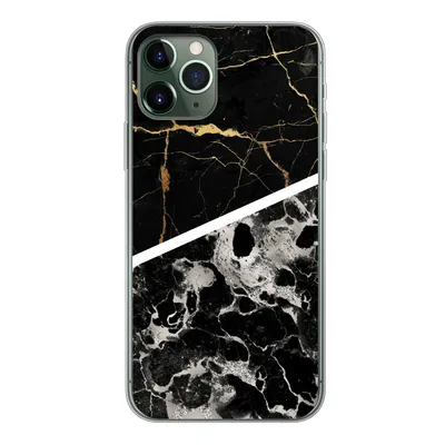 Produktbild von MuchoWow® Handyhülle Schutzhülle Hülle für iPhone 11 Pro Marmor - Gold - Luxus Silikon Softcase Handy Hülle - Handy
