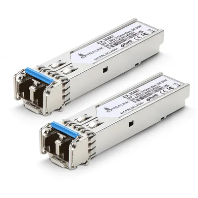 Produktbild von Extralink SFP Modul 1.25G 2er Pack Transceiver LC/UPC 1310nm 20km Singlemode mit DOM