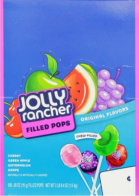 Produktbild von Jolly Rancher Filled Pops (100 x 16g)