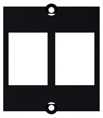 Image de BACHMANN Module 37x40 pour 2x Keystone, poignée métallique (917.061) (19.07.2593)
