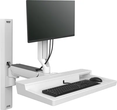 Zdjęcie produktu dla Ergotron 45-618-251, 68,6 cm (27"), 10,7 kg, 100 x 100 mm, Opcja regulacji wysokości, 21,7 kg, Biały