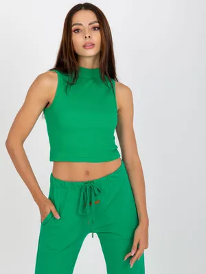 Obrázok produktu pre Basic Feel Good Dámsky top Blaise zelená L