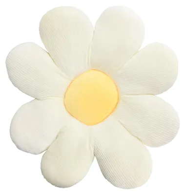 Produktbild von Sonnenblumenförmiges Kissen, Dekokissen, Rückenkissen, Sitzkissen, für Büro, Studentenstuhl, Sitzmöbel oder als Bodenhocker, 40 cm