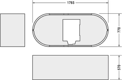 Produktbild von Duravit Duravit Wannenträger f 700009 1800x800mm