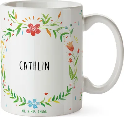 Produktbild von Mr. & Mrs. Panda Kaffeepott Cathlin - Geschenk, Kaffeebecher, Teepott, Keramiktasse, Becher, Pott, Tasse