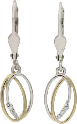 Produktbild von Ohrhänger Gold und Weißgold 585 Brillanten JL10-06-3491 JuwelmaLux