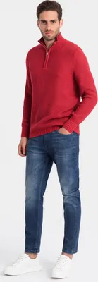 Obrázek produktu pro Ombre Clothing Pánský klasický svetr Sorath černo-žlutá L