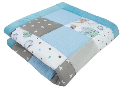 Immagine prodotto di Tappetino per gattonare Medi Partners, 100% cotone, per bambini, dimensioni 120 cm