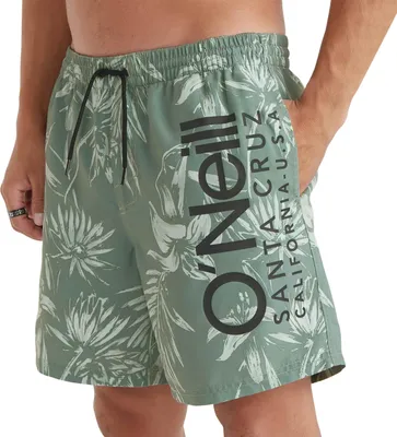 Produktbild von O'Neill Herren Original MIX AND MATCH CALI Floral 16'' Badehose / Swimm- & Boardshort | Olive |Größe: XXL