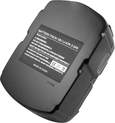 Image de Avizar, Batterie Li-Ion 18V 3000mAh 54Wh pour outil portable Hitachi C 18DLX, Noir