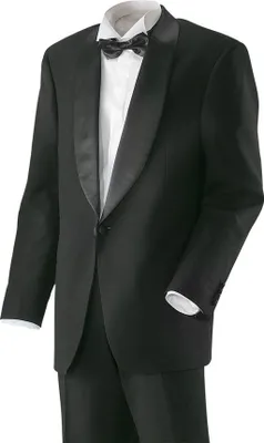 Produktbild von Herren Smokingjacke schwarz Gr. 54  : 54 : 53% Polyester 43% Schurwolle 4% Elasthan : schwarz (Business)