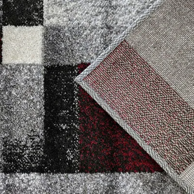 Obrázek produktu pro Kusový koberec OTTO 09 šedočervený 80 x 150 cm