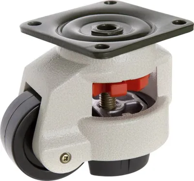 Produktbild von TOOLCRAFT TO-5137965 Lenkrolle 62 mm nivelierbar mit Anschraubplatte Tragfähigkeit (max.): 500 kg