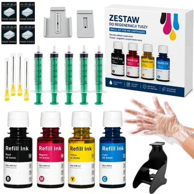 Obrázek produktu pro Regenerační sada pro plnění inkoustových kazet HP305, 304, 302, 303, 301, 651, 652, 653