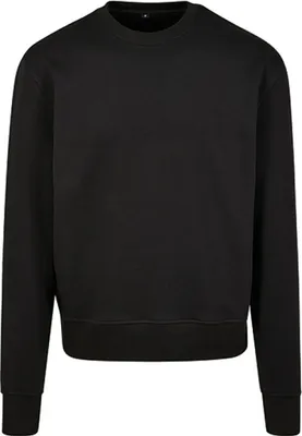 Produktbild von Build Your Brand BY120 | Herren Sweat Premium Oversize Crewneck Sweatshirt - Farbe: White - Größe: L