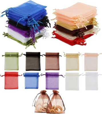 Produktbild von Transpazette, 7 x 9 cm, 100 Stück, transparent, ideal für Geschenktüten, Schmucktüten, kleine Stofftüten für Geburtstage und Feiern