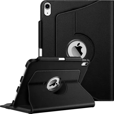 Produktbild von Fintie Hülle für iPad 11 Generation 11 Zoll 2025 (A16), iPad 10 Generation 10.9 Zoll 2022 mit Pencil Halter - Schutzhülle Cover mit 360 Grad drehbarem Ständer und Auto Schlaf/Wach, Schwarz