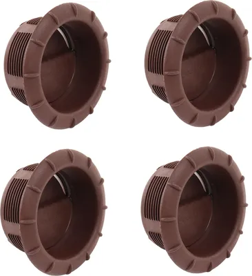Produktbild von 4x Endstück Warmluftaustritt Braun Truma für 65mm Warmluftrohre verschließbar