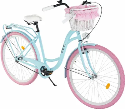 Produktbild von Damenfahrrad Davi Lila 28", 1 Gang, 155-180 cm, Blau/Rosa