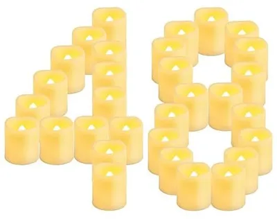 Zdjęcie produktu dla Świece LED wotywne migające na baterie bezpłomieniowe dekoracja ślub 36 szt