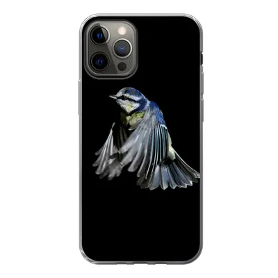 Produktbild von MuchoWow® Handyhülle Schutzhülle Hülle für iPhone 13 Pro Vögel - Federn - Schwarz Silikon Softcase Handy Hülle - Handy-Tasche