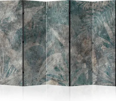 Immagine prodotto di LUMASOUL Paravento Bifacciale, paravento divisorio per interni, Motivo piante 3, 225x172 cm