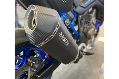 Image de Échappement ARROW DARK SONORA pour Honda CRF1100L Africa Twin 2020-2022, titane foncé et embout en carbone