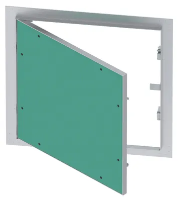 Produktbild von Wiltec Revisionsklappe 40 x 40 cm Revisionstür mit Aluminiumrahmen, Revisionsöffnung mit 12,5 mm Gipskartoneinlage, Revi Klappe für Trockenbau