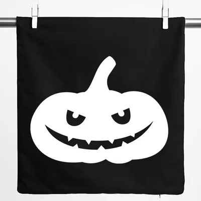 Produktbild von Huuraa Kissenbezug Halloween Kürbis Pumpkin 40x40cm Black Baumwolle Dekokissenbezug Geschenkidee