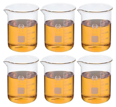 Produktbild von Solidchoice – Set aus 6 Messbechern aus Borosilikatglas, 600 ml, mit Ausguss