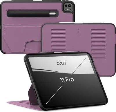 Produktbild von Zugu Case Hülle iPad Pro 11" (M4-M5) – Verstellbarer Magnetständer mit 8 Winkeln – Sichere Magnetbefestigung an jeder Metalloberfläche – Kompatibilität mit drahtlosem Aufladen des Apple Pencils
