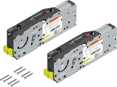 Produktbild von Blum Aventos HF TOP Kraftspeicher 22F2800 Set Blumotion - Klappenbeschlag für Oberschränke mit geteilter Front - Hochklappbeschlag mit Systemschrauben, Stahl