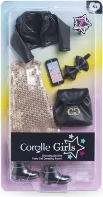 Produktbild von Puppen Accessoires Set, Corolle Girls Festliches Outfit, 7 Zubehörteile, Für 28 cm Puppen, Ab 4 Jahren
