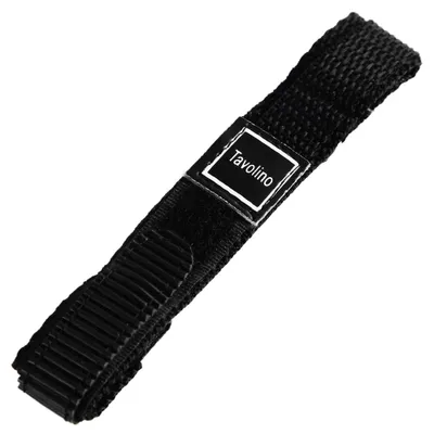 Produktbild von Klett-Uhrenarmband, schwarz, 14 mm