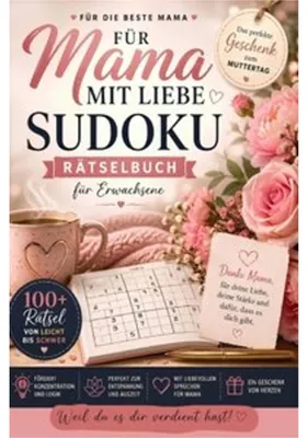 Immagine prodotto di Für Mama mit Liebe: Sudoku Rätselbuch für Erwachsene