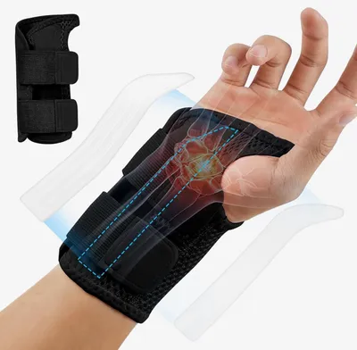 Produktbild von Atmungsaktive Kompressions-Handgelenkbandage für Sport, verstellbar