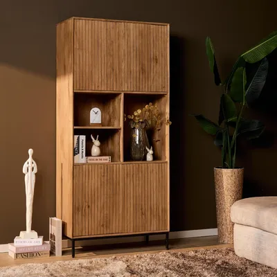 Productafbeelding van StarFurn Vakkenkast Madison Naturel 90cm